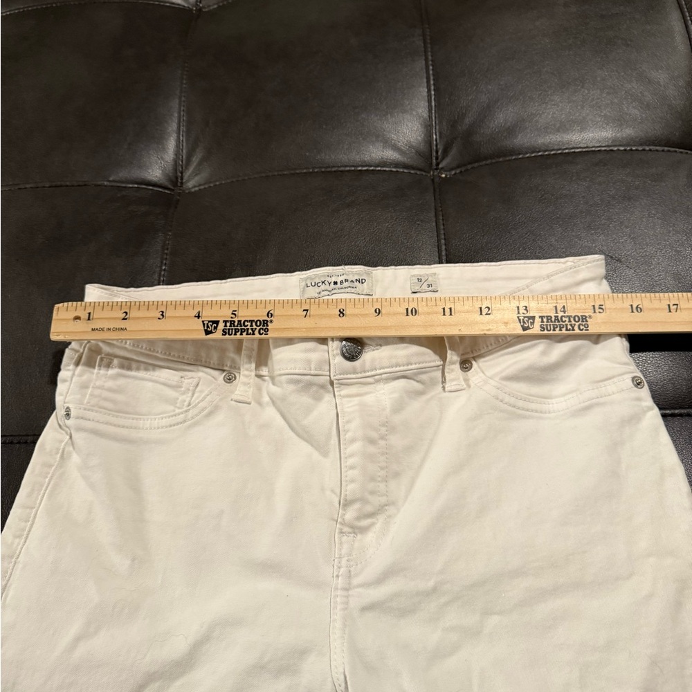 Lucky Ava Skinny white cotton jeans women’s size 12 measurements in pictures - Picture 7 of 12